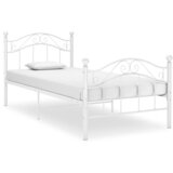 Maison Chic Posteljni okvir - Enojna postelja - Postelja za odrasle bel kovinski 100x200 cm-J6376, (21769300) | Shoptok.si