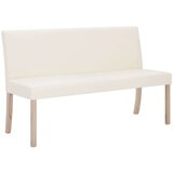  Klupa od umjetne kože 139,5 cm krem | shoptok.hr