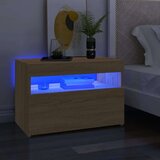 TV ormarići s LED svjetlima 2 kom boja hrasta 60 x 35 x 40 cm | shoptok.hr
