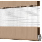 vidaXL Zebra senčilo peščeno rjava 100x150 cm tkanina širina 95,9 cm | Shoptok.si