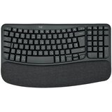 Logitech Wave Keys grafitna brezžična ergonomska tipkovnica s slovenskimi tipkami | Shoptok.si