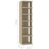  Ormarići za cipele 2 kom boja hrasta sonome 27 5 x 27 x 102 cm | shoptok.hr