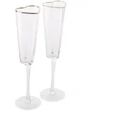 Amore - Čaše set 2 - Amore, Heart Shaped, Flute