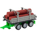 Traktor za igru sa prikolicom za drva 47cm - zeleno/sivi | Shoptok.si
