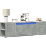vidaXL Stenska TV omarica z LED lučkami betonsko siva 135x31x39,5 cm | Shoptok.si