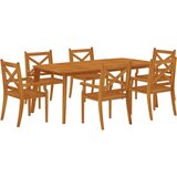  7-dijelni vrtni blagovaonski set od masivnog bagremovog drva | shoptok.hr
