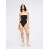 Calvin Klein Swimwear Enodelne kopalke črna / bela | Shoptok.si