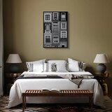  Slika - Patterned Windows (1 Part) Vertical 40x60 U crnom drvenom okviru | shoptok.hr