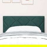 vidaXL Vzglavje Diamantni Bloki Oblikovanje Temno Zeleno 80 cm Žamet, (22008470) | Shoptok.si
