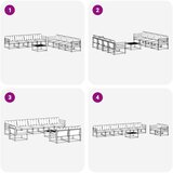  Set vanjskih sofa 9 pcs Bijela i bež 79 x 79 x 37 cm | shoptok.hr