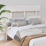  Uzglavlje za krevet bijelo 124 x 3 x 81 cm od masivne borovine | shoptok.hr