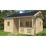 Male kuće Drvena kuća FALUN B with Sleeping Loft 595 × 500 cm sa šindrom | shoptok.hr