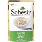  Varčno pakiranje Schesir v želeju vrečke za mačke 24 x 85 g - Piščančji file | shoptok.hr