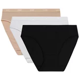 DIM ECO LES POCKETS SLIP 3x - 3 women's trousers - black - white - body