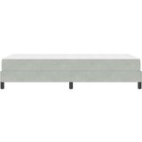 vidaXL Postelja boxspring z vzmetnico Svetlo siva 90 x 200 cm Žamet | Shoptok.si