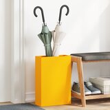 vidaXL Stojalo za dežnike Gorčično rumeno Kovina Kompaktno | Shoptok.si