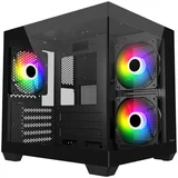 S140-BA Case Mini Tower mITX, mATX Black ARGB