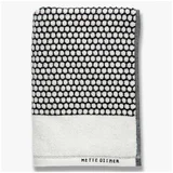 Crno-bijeli pamučni ručnik 70x140 cm Grid -