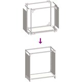  Stalak za drva crni 60x28x65 cm hladno valjani čelik | shoptok.hr