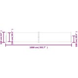 vidaXL Zložljiva stranska tenda modra 160x1000 cm | Shoptok.si