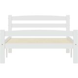  Posteljni okvir bel iz trdne borovine 90x200 cm, (20645491) | Shoptok.si