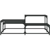  Stolić za kavu crni 107x107x40 cm od konstruiranog drva | shoptok.hr
