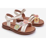 Boto Children's Sandals with Velcro Closure with Flowers White Nestalee | ePonuda.com