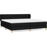  Krevet s oprugama i madracem crni 200x200 cm od tkanine | shoptok.hr