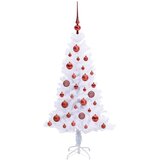  Umjetno božićno drvce s stalakom Bijelo 120 cm PVC i čelik | Eponuda.com