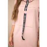 Kesi Dress with tie dark powder pink | shoptok.hr
