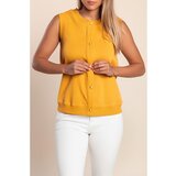 Fenzy Top Brez Rokavov, Gorčičen | Shoptok.si