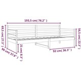 Dnevna postelja bela 90x190 cm trdna borovina, (20684275) | Shoptok.si