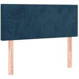Box spring krevet s madracem tamnoplavi 90x200 cm baršunasti | shoptok.hr