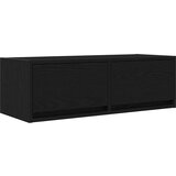 vidaXL TV omarica črna hrast 80x31x25,5 cm inženirski les, (21829764) | Shoptok.si