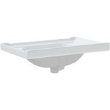 vidaXL Kopalniški umivalnik bel 71x48x23 cm pravokoten keramičen | Shoptok.si