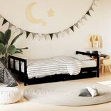Maison Chic Otroška postelja - Otroški ležaj - Otroški posteljni okvir s predali črn 90x190 cm trdna borovina, (21698422) | Shoptok.si