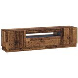 vidaXL LED TV kabinet Staro drvo Konstruirano drvo - Staro drvo | shoptok.hr