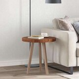 vidaXL Gornji dio stola Tamno smeđa Ø 50 x 4 cm Čvrsto drvo hrasta | shoptok.hr