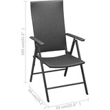  9-dijelni vrtni blagovaonski set crno-smeđi | shoptok.hr