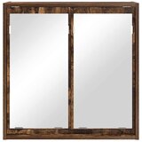  Kupaonski ormar s ogledalom Dimljeni hrast 60 x 20 x 60 cm | shoptok.hr