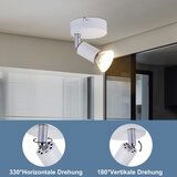 Nettlife LED stropna svetilka 1 žarnica bela stropna svetilka GU10 notranja stenska svetilka toplo bela moderna reflektorja, (22116650) | Shoptok.si