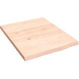  Zidna polica 40 x 50 x 2 cm od neobrađene masivne hrastovine | shoptok.hr