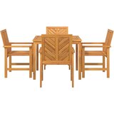  Vrtni set za objed 5 pcs Smeđa Čvrsto drvo akacije | shoptok.hr