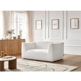 Bobochic Paris Bela sedežna garnitura iz tkanine bouclé 170 cm Giorgia – | Shoptok.si