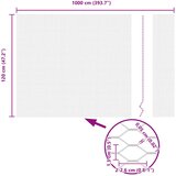  Heksagonalna ograda Srebrno 1,2 x 10 m Pocinčani čelik | shoptok.hr