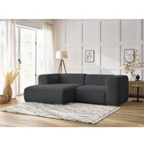 Bobochic Paris Tamno siva kutna garnitura od bouclé tkanine (s lijevim kutom) Zephyr – | shoptok.hr