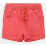 Coccodrillo Otroške bombažne kratke hlače rdeča barva