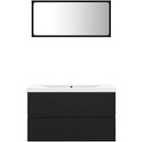  Set kupaonskog namještaja od iverice crni | shoptok.hr
