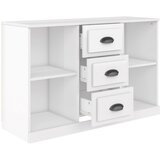  Komoda sjajna bijela 104,5x35,5x67,5 cm od konstruiranog drva | shoptok.hr