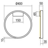  Redo 01-2819 - LED prigušiva zidna lampa FEBE LED/24W/230V crna | Eponuda.com